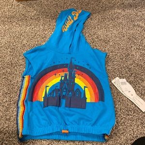 Nwt size small walt disney world hooded sweater sleeveless